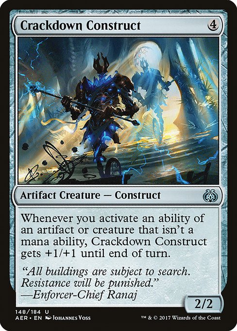 Crackdown Construct (Aether Revolt)