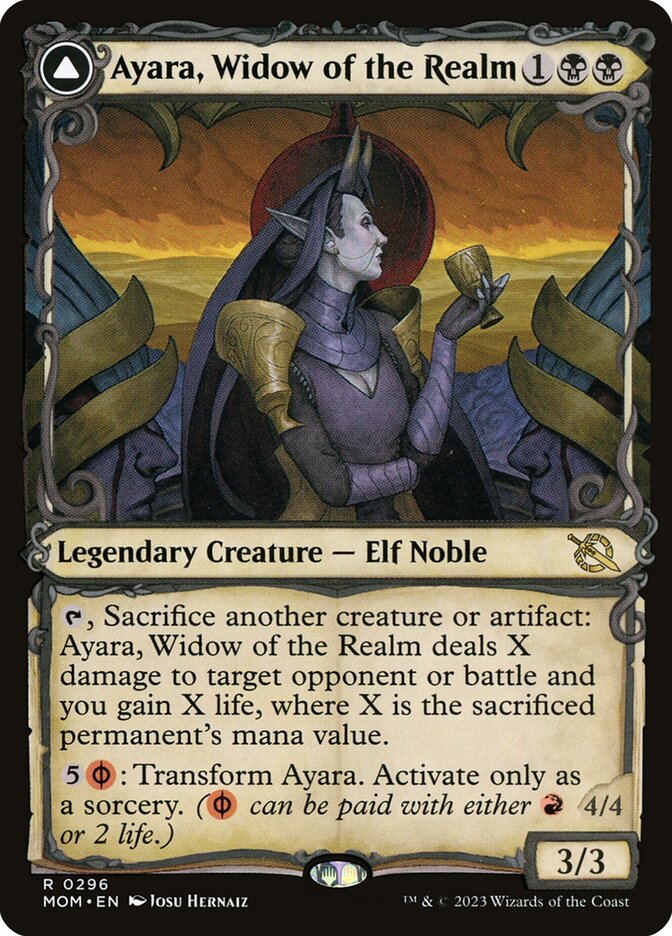 Ayara, Widow of the Realm // Ayara, Furnace Queen (March of the Machine)