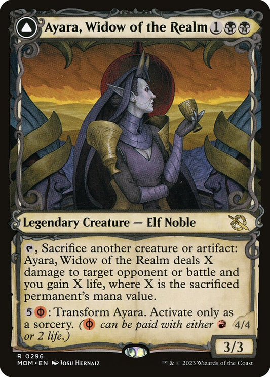 Ayara, Widow of the Realm // Ayara, Furnace Queen (March of the Machine)