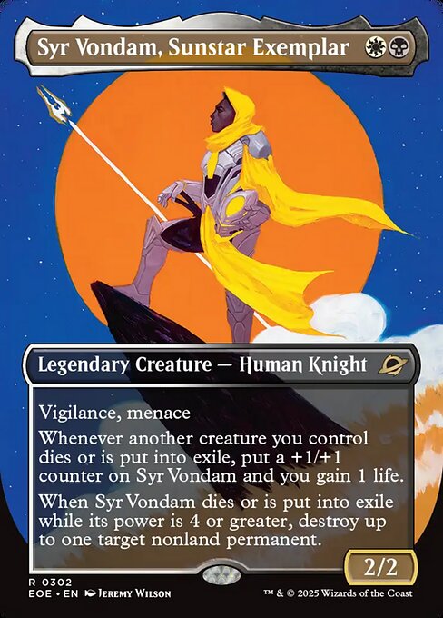 Syr Vondam, Sunstar Exemplar (Edge of Eternities)