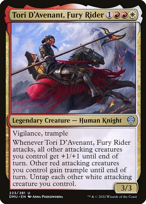 Tori D'Avenant, Fury Rider (Dominaria United)