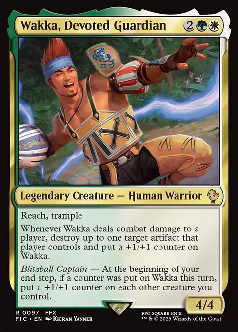 Wakka, Devoted Guardian (Final Fantasy Commander)