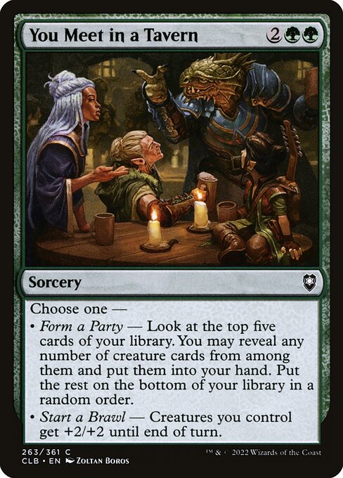 You Meet in a Tavern (Commander Legends: Battle for Baldur's Gate)