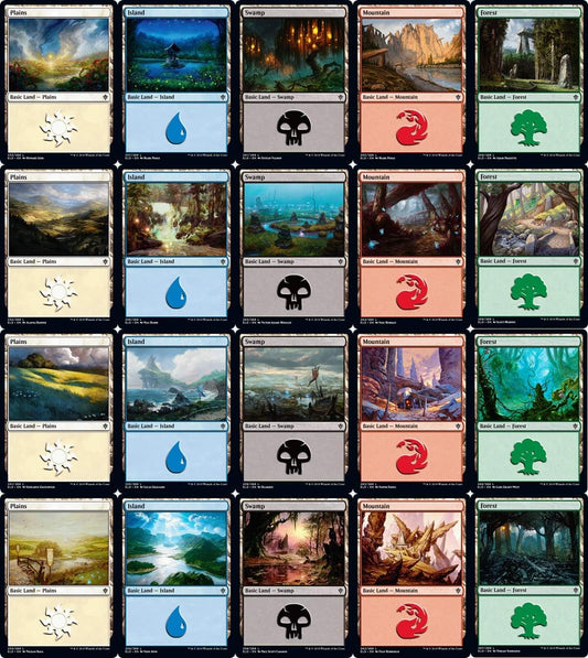 10 Card Basic Land Bundle