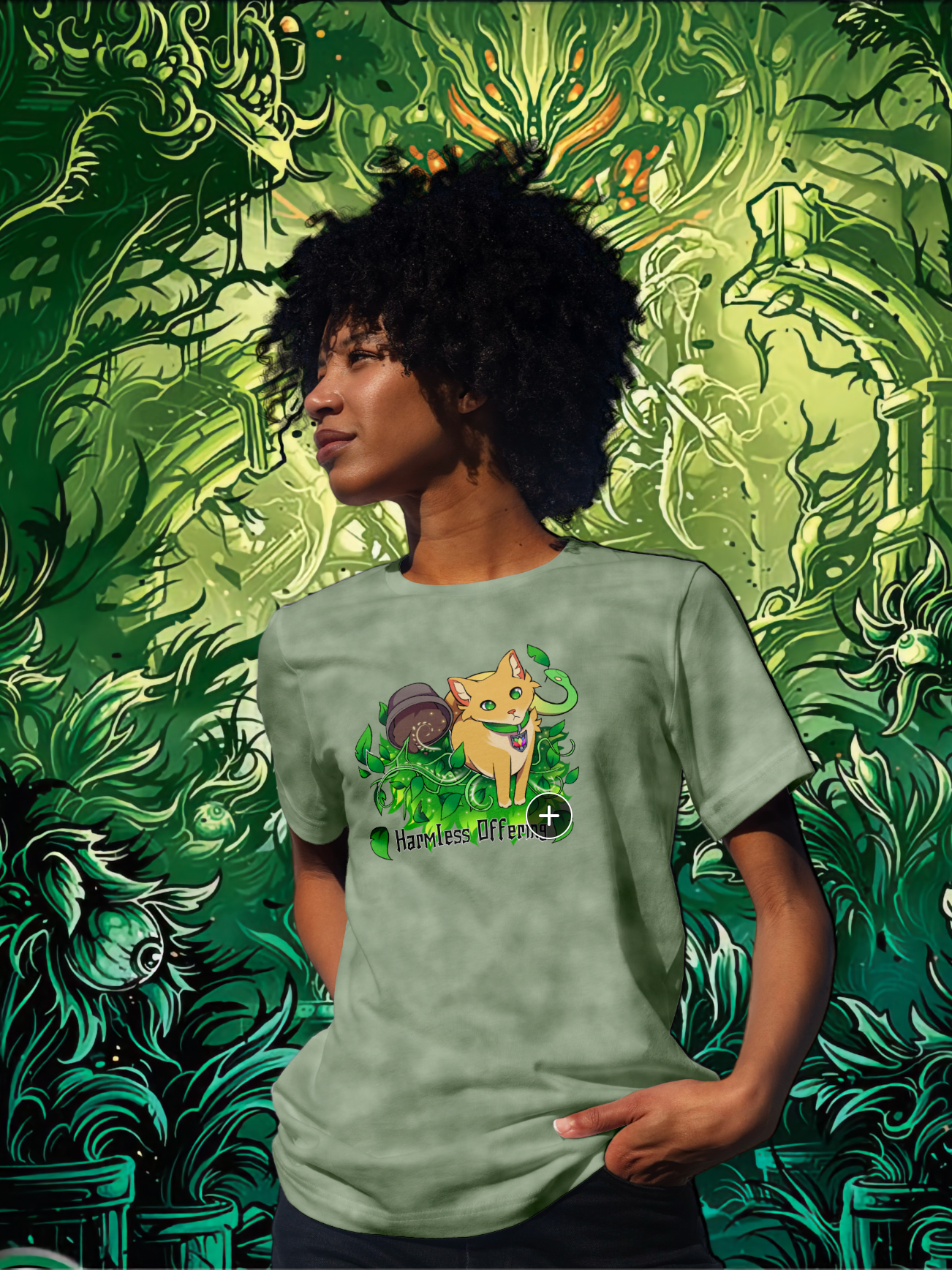 Harmless Mana Series Tee - Green Harmless Saproling