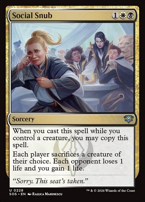Social Snub (Secrets of Strixhaven)