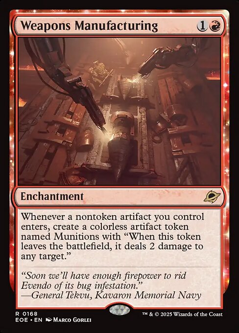Weapons Manufacturing (Edge of Eternities)