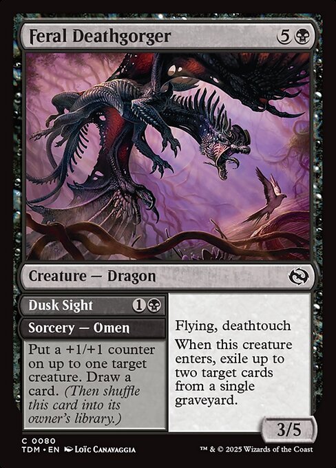 Feral Deathgorger // Dusk Sight (Tarkir: Dragonstorm)