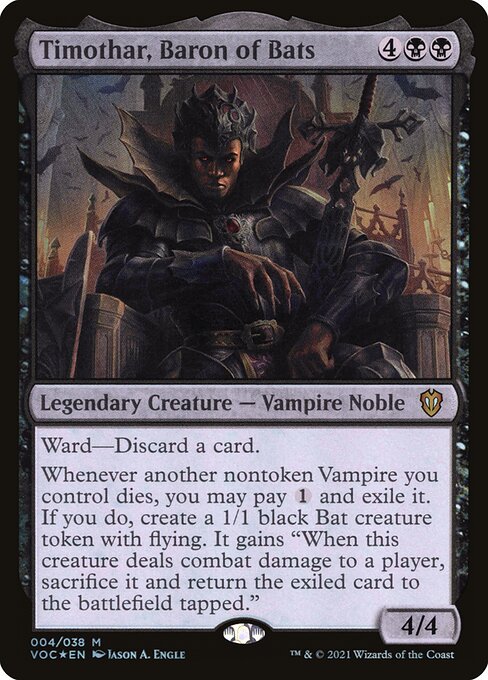 Timothar, Baron of Bats (Crimson Vow Commander)
