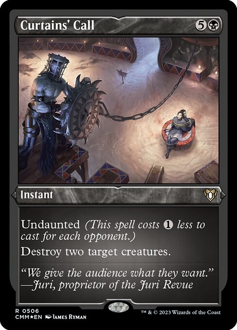 Curtains' Call (Commander Masters)