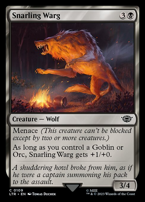 Snarling Warg (The Lord of the Rings: Tales of Middle-earth)