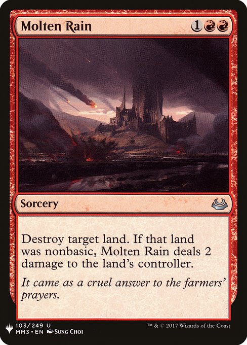 Molten Rain (The List)