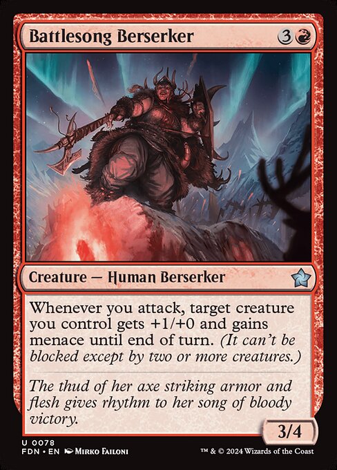 Battlesong Berserker (Foundations)