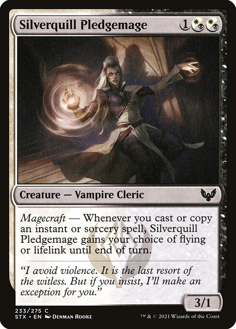 Silverquill Pledgemage (Strixhaven: School of Mages)