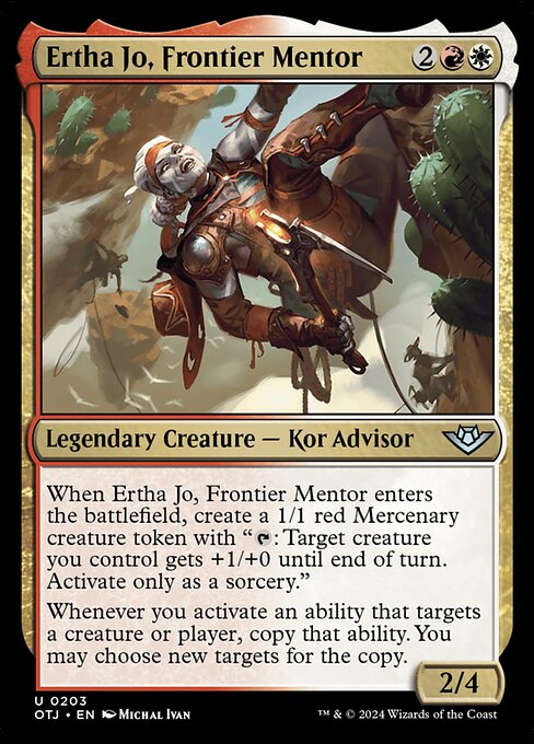 Ertha Jo, Frontier Mentor (Outlaws of Thunder Junction)