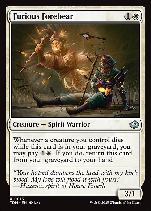 Furious Forebear (Tarkir: Dragonstorm)