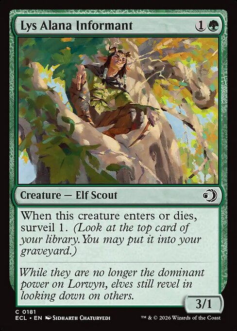 Lys Alana Informant (Lorwyn Eclipsed)
