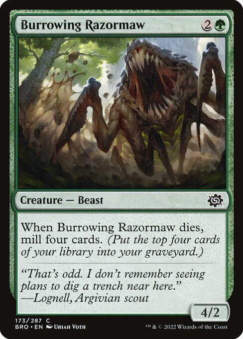 Burrowing Razormaw (The Brothers' War)