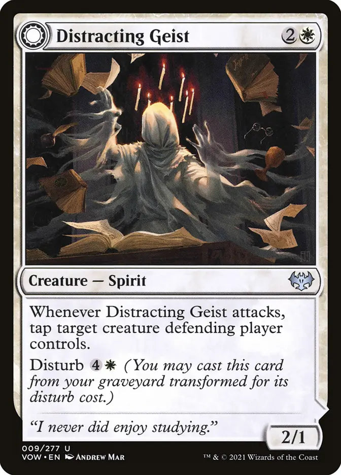 Distracting Geist // Clever Distraction (Innistrad: Crimson Vow)