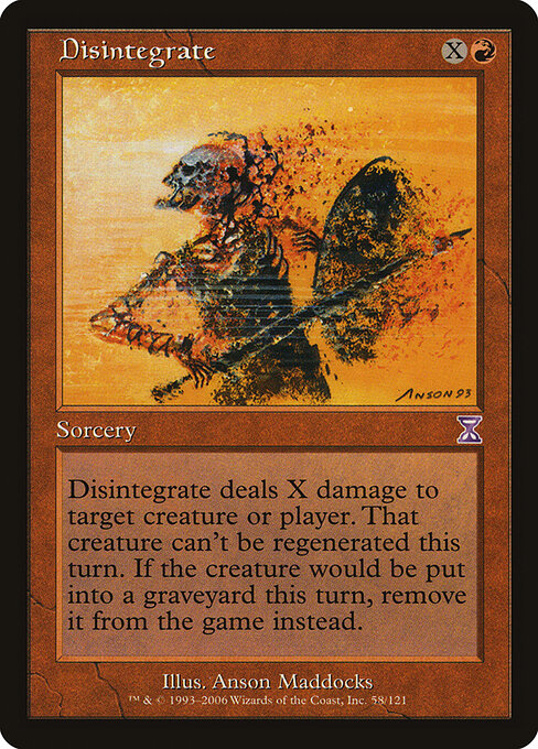 Disintegrate (Time Spiral Timeshifted)