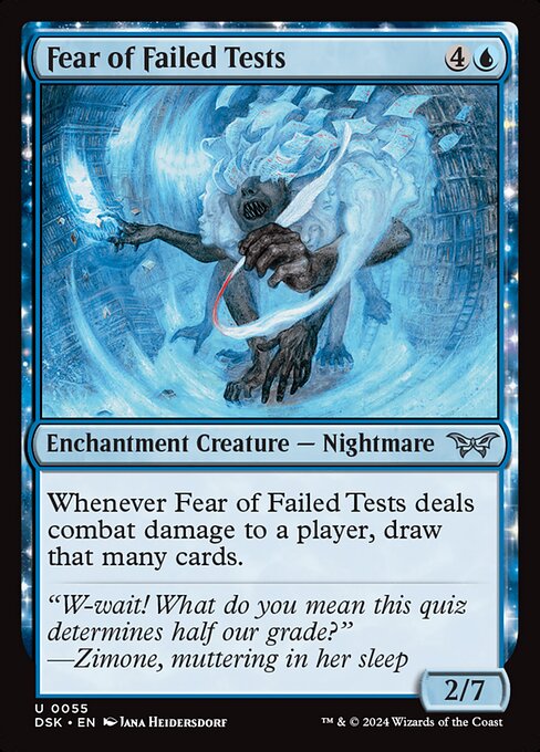 Fear of Failed Tests (Duskmourn: House of Horror)