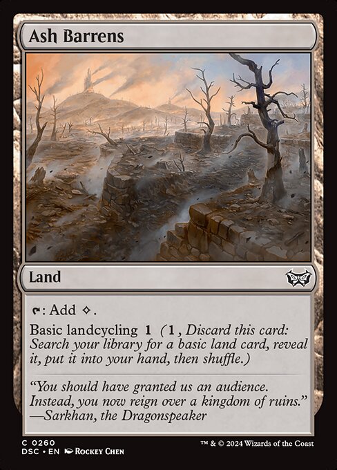 Ash Barrens (Duskmourn: House of Horror Commander)