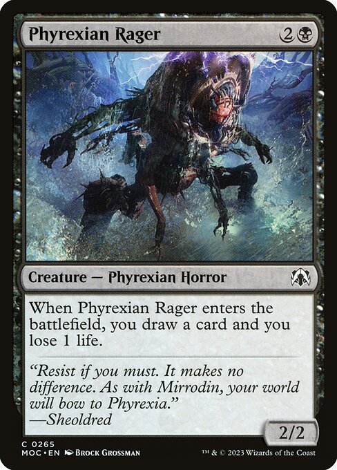 Phyrexian Rager (March of the Machine Commander)
