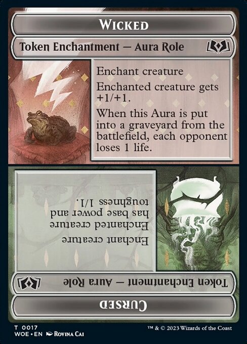 Wicked // Cursed (Wilds of Eldraine Tokens)