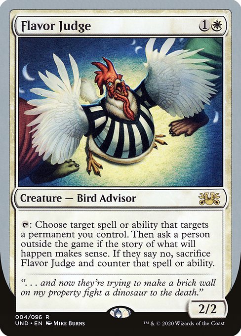 Flavor Judge (Unsanctioned)