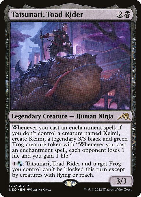 Tatsunari, Toad Rider (Kamigawa: Neon Dynasty)
