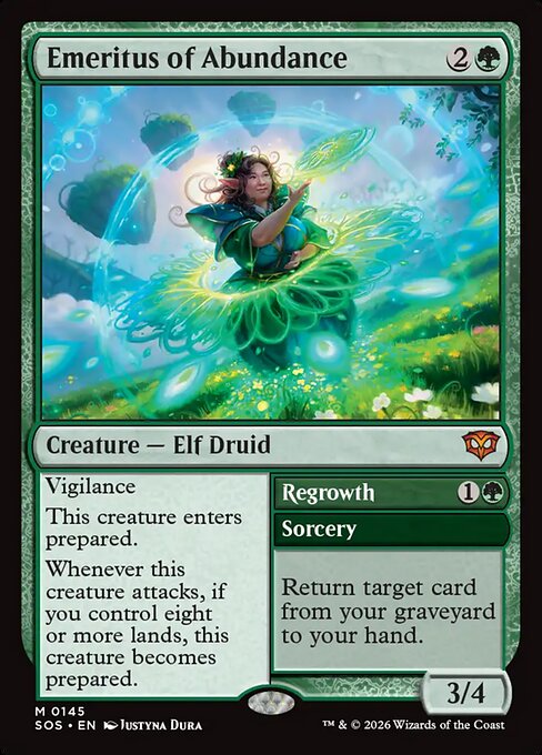 Emeritus of Abundance // Regrowth (Secrets of Strixhaven)