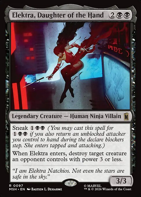 Elektra, Daughter of the Hand (Marvel Super Heroes)