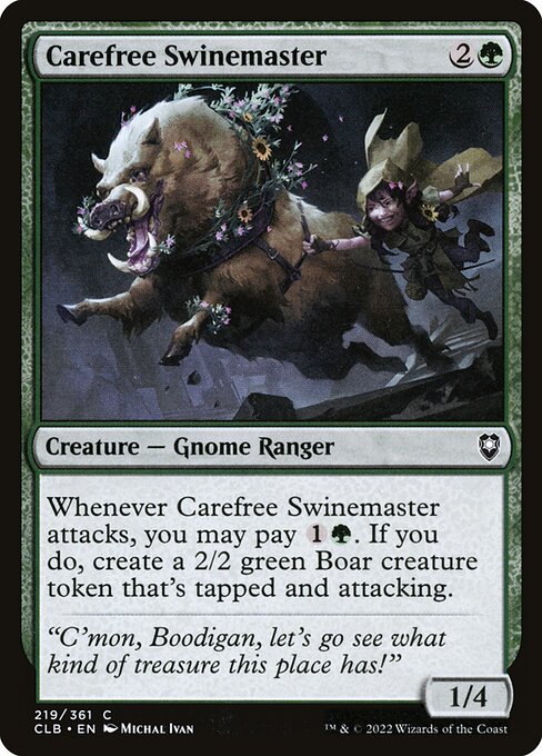 Carefree Swinemaster (Commander Legends: Battle for Baldur's Gate)