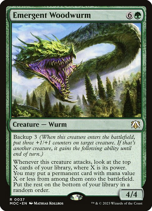 Emergent Woodwurm (March of the Machine Commander)