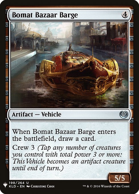 Bomat Bazaar Barge (The List)