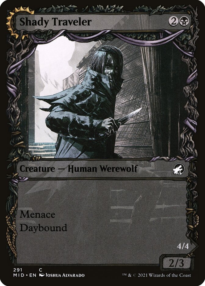 Shady Traveler // Stalking Predator (Innistrad: Midnight Hunt)