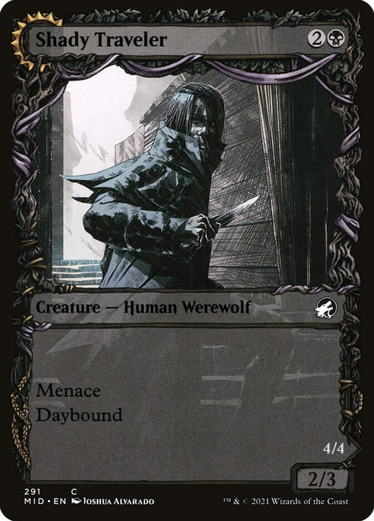 Shady Traveler // Stalking Predator (Innistrad: Midnight Hunt)