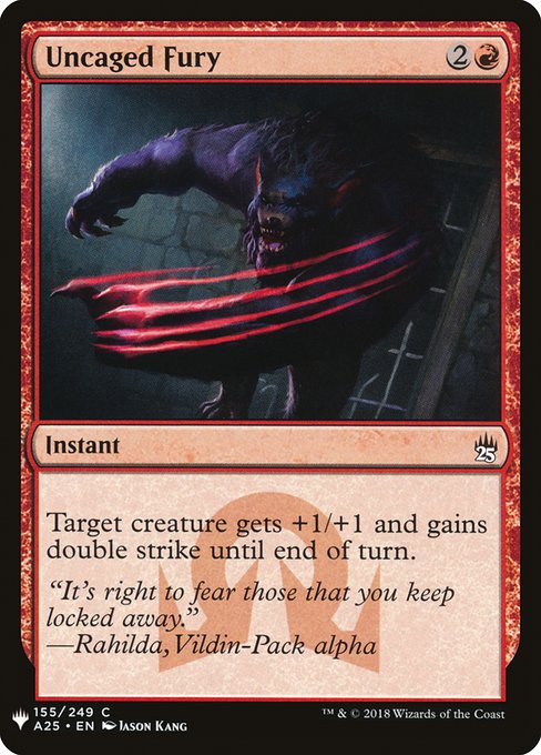 Uncaged Fury (The List)