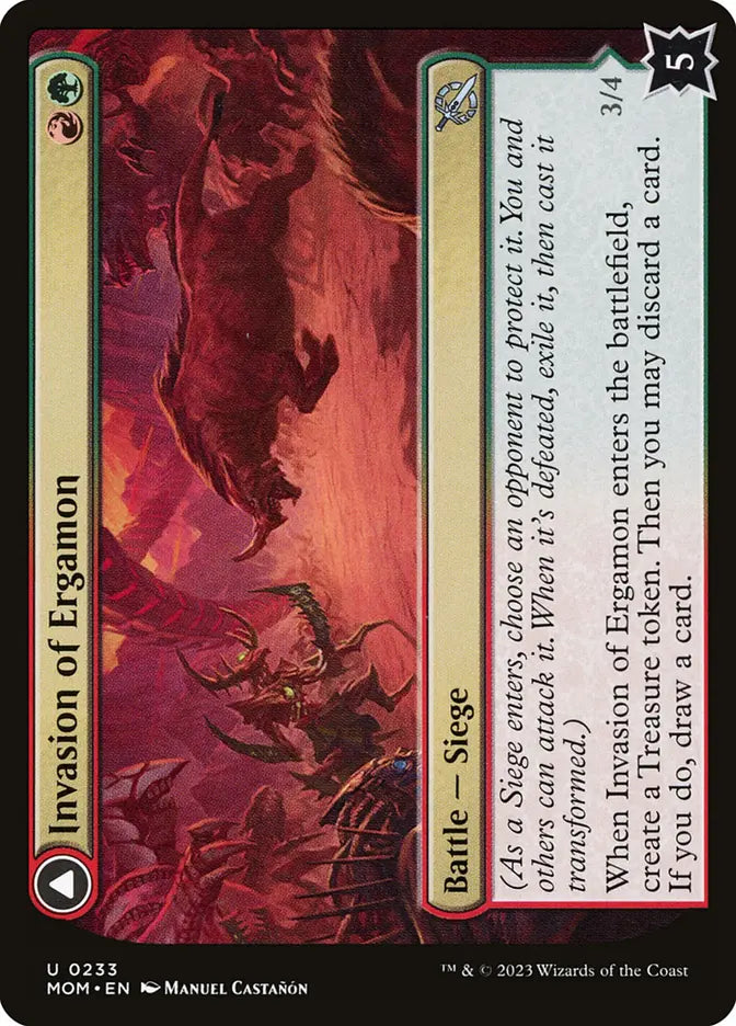 Invasion of Ergamon // Truga Cliffcharger (March of the Machine)