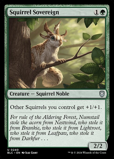 Squirrel Sovereign (Bloomburrow Commander)