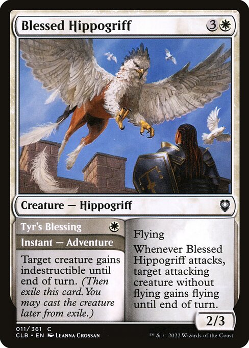 Blessed Hippogriff // Tyr's Blessing (Commander Legends: Battle for Baldur's Gate)