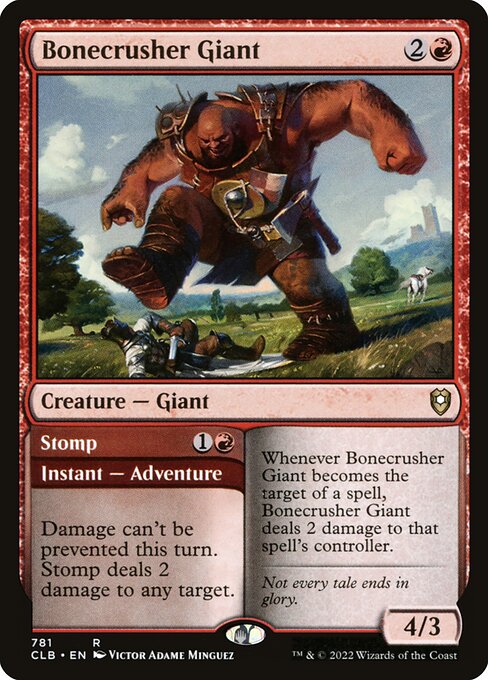 Bonecrusher Giant // Stomp (Commander Legends: Battle for Baldur's Gate)