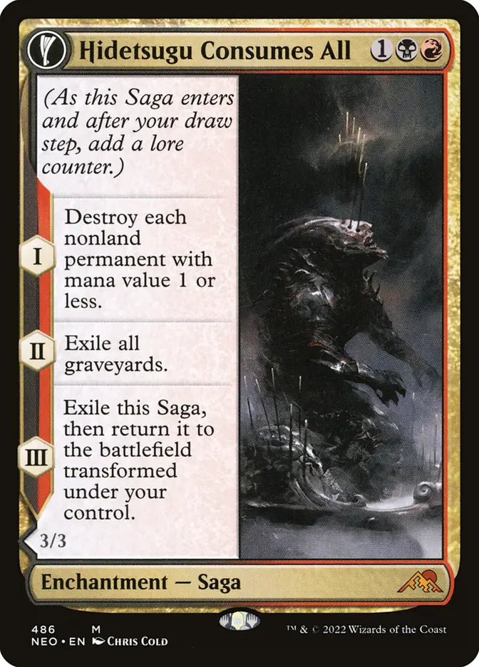Hidetsugu Consumes All // Vessel of the All-Consuming (Kamigawa: Neon Dynasty)