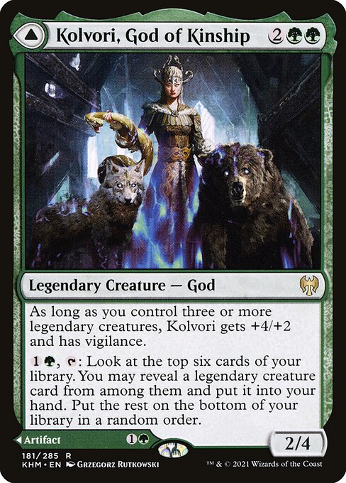 Kolvori, God of Kinship // The Ringhart Crest (Kaldheim)
