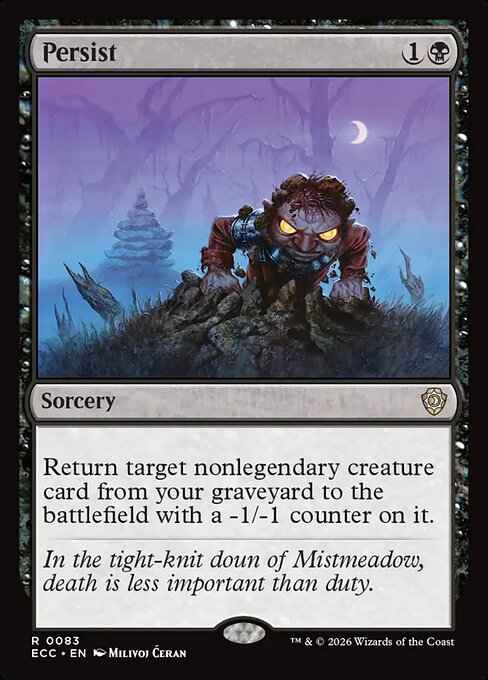Persist (Lorwyn Eclipsed Commander)
