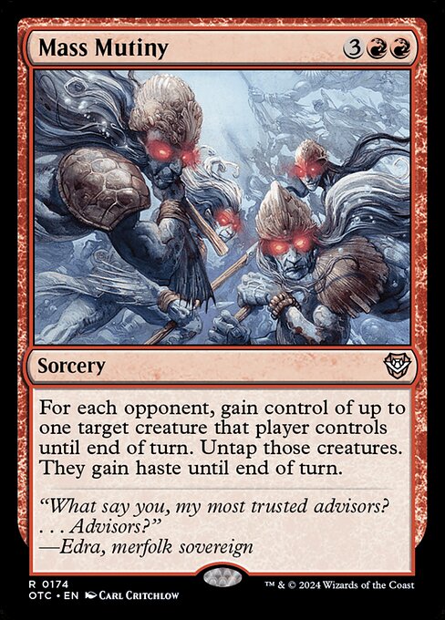 Mass Mutiny (Outlaws of Thunder Junction Commander)