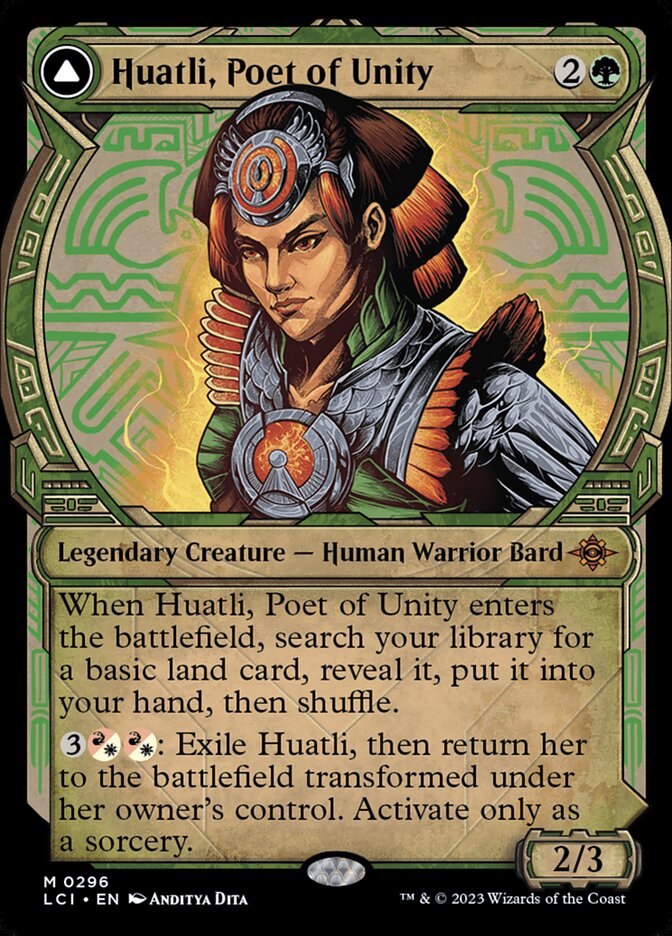 Huatli, Poet of Unity // Roar of the Fifth People (The Lost Caverns of Ixalan)