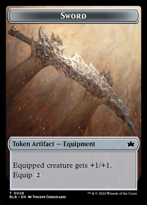 Sword (Bloomburrow Tokens)