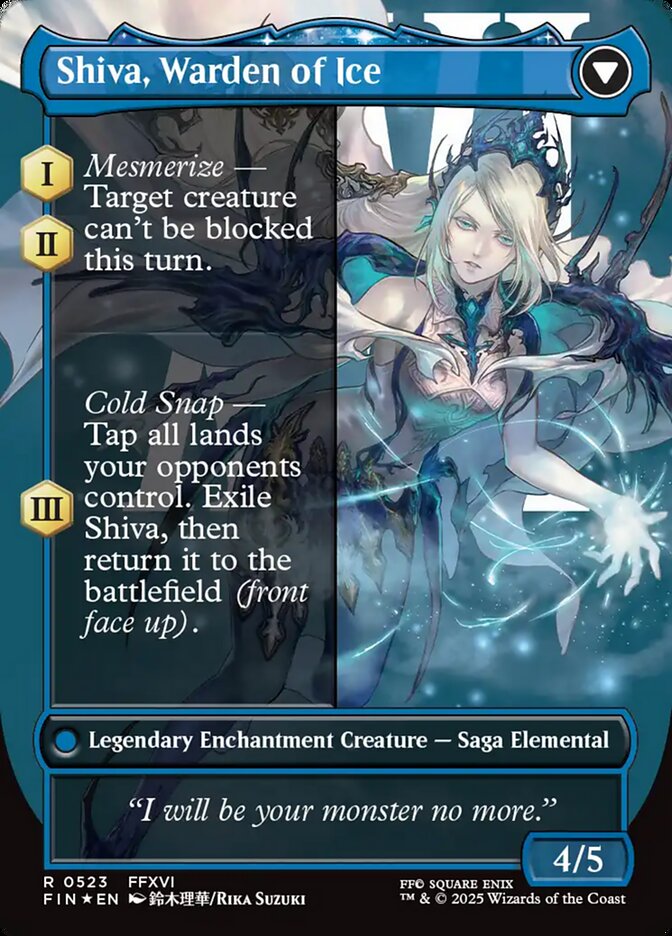 Jill, Shiva's Dominant // Shiva, Warden of Ice (Final Fantasy)