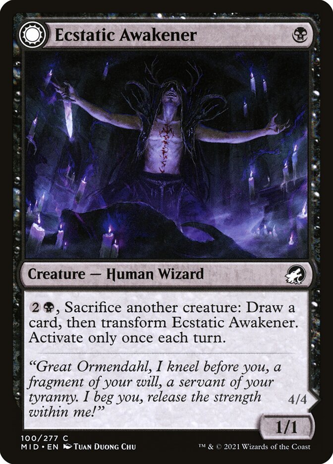 Ecstatic Awakener // Awoken Demon (Innistrad: Midnight Hunt)